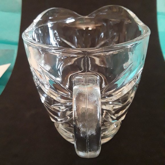 VINTAGE ANCHOR HOCKING STAR OF DAVID 4" GLASS CREAMER - Picture 4 of 7